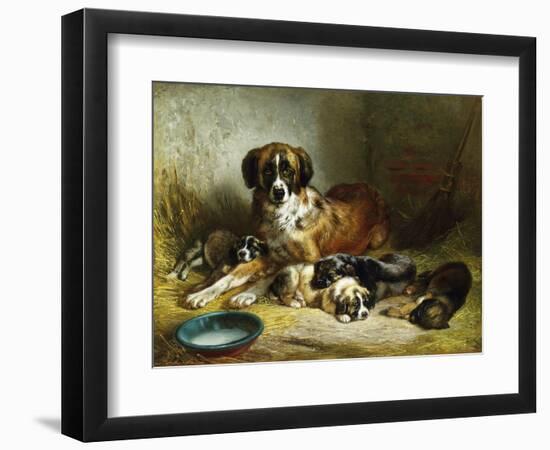 A Soporific Family-Benno Adam-Framed Giclee Print