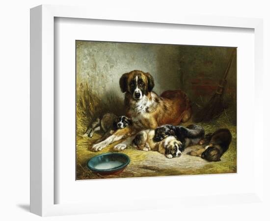 A Soporific Family-Benno Adam-Framed Giclee Print