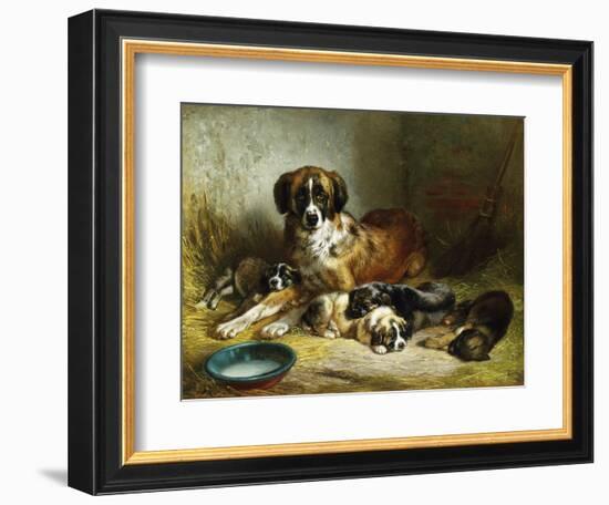 A Soporific Family-Benno Adam-Framed Giclee Print