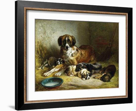 A Soporific Family-Benno Adam-Framed Giclee Print