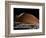 A Spaceship in Orbit over Mars Moon, Phobos, with the Red Planet Mars in the Background-null-Framed Photographic Print