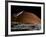 A Spaceship in Orbit over Mars Moon, Phobos, with the Red Planet Mars in the Background-null-Framed Photographic Print