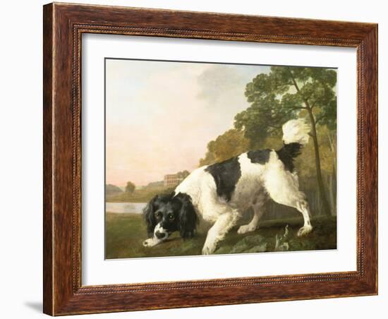 A Spaniel in a Landscape, 1771-George Stubbs-Framed Giclee Print