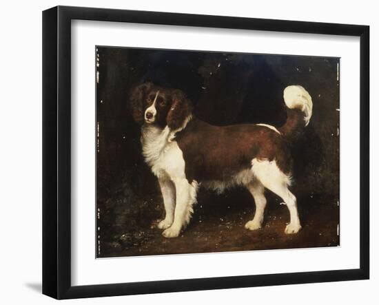 A Spaniel in a Landscape, 1784-George Stubbs-Framed Giclee Print