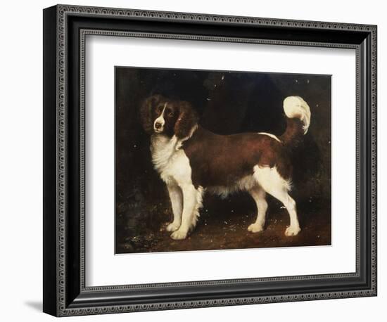 A Spaniel in a Landscape, 1784-George Stubbs-Framed Giclee Print