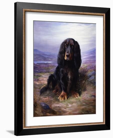 A Spaniel in the Highlands-Lilian Cheviot-Framed Giclee Print