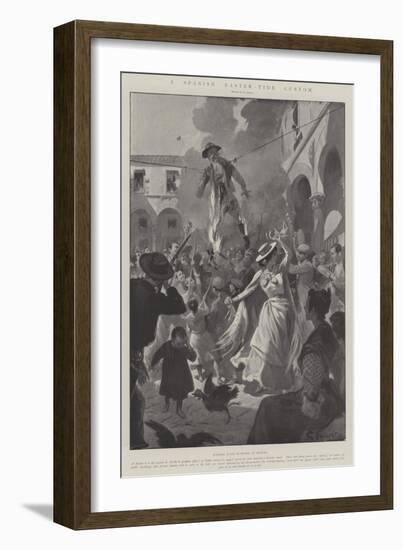 A Spanish Easter-Tide Custom-G.S. Amato-Framed Giclee Print