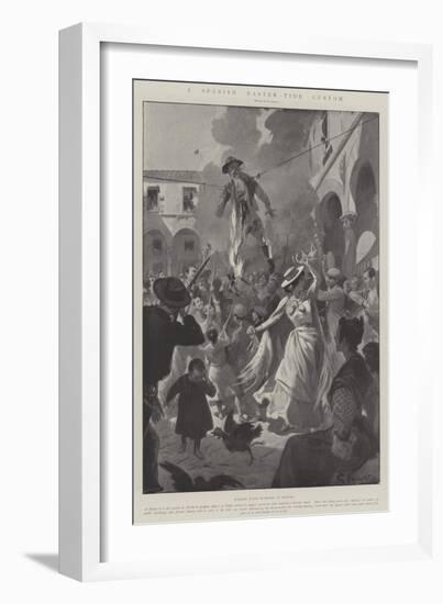 A Spanish Easter-Tide Custom-G.S. Amato-Framed Giclee Print