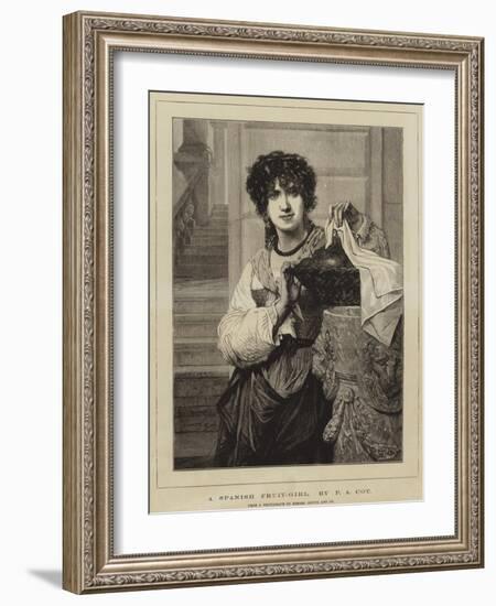 A Spanish Fruit-Girl-Pierre-Auguste Cot-Framed Giclee Print