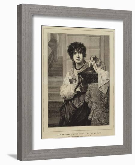 A Spanish Fruit-Girl-Pierre-Auguste Cot-Framed Giclee Print