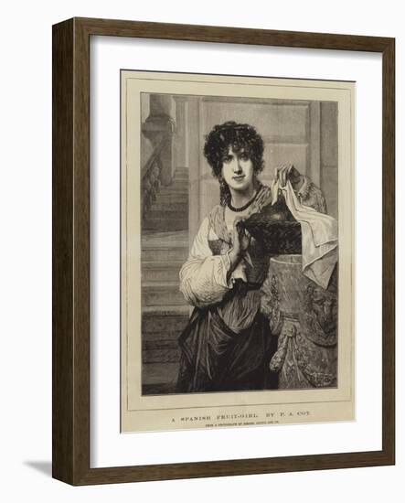 A Spanish Fruit-Girl-Pierre-Auguste Cot-Framed Giclee Print