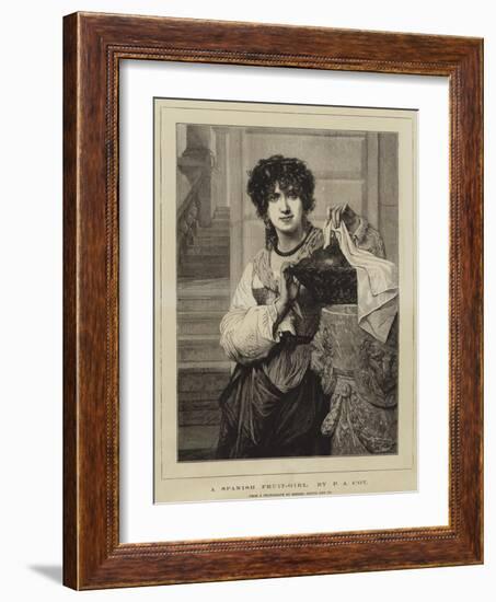 A Spanish Fruit-Girl-Pierre-Auguste Cot-Framed Giclee Print