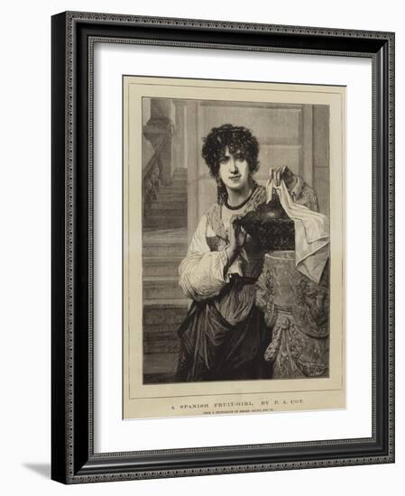 A Spanish Fruit-Girl-Pierre-Auguste Cot-Framed Giclee Print