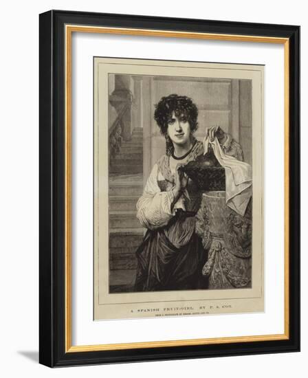 A Spanish Fruit-Girl-Pierre-Auguste Cot-Framed Giclee Print