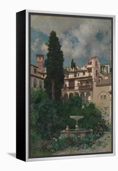 A Spanish Garden-Martin Rico y Ortega-Framed Premier Image Canvas