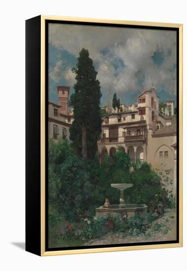 A Spanish Garden-Martin Rico y Ortega-Framed Premier Image Canvas