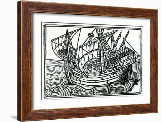 A Spanish Ship, 1496-Christopher Columbus-Framed Giclee Print