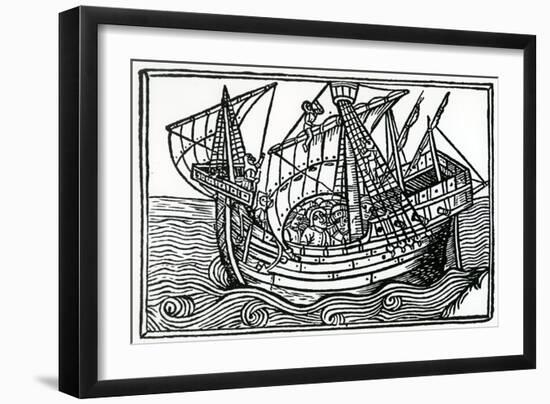 A Spanish Ship, 1496-Christopher Columbus-Framed Giclee Print