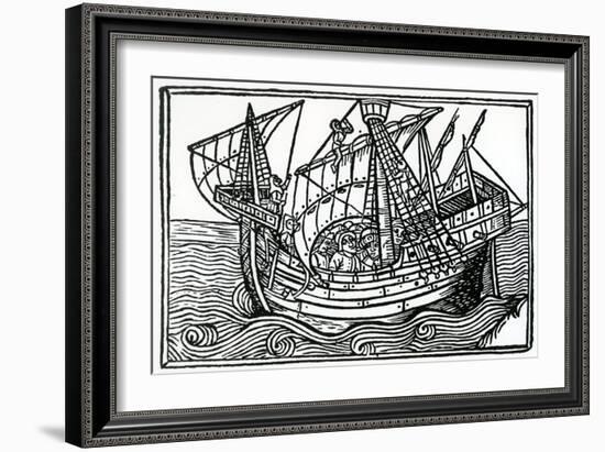 A Spanish Ship, 1496-Christopher Columbus-Framed Giclee Print