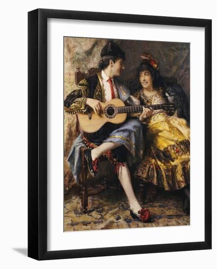 A Spanish Singer and His Lady-Arthur Alfred Burrington-Framed Giclee Print