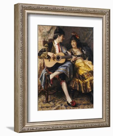 A Spanish Singer and His Lady-Arthur Alfred Burrington-Framed Giclee Print