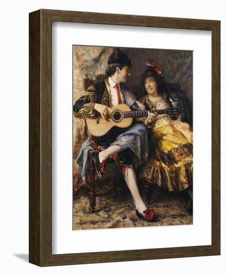 A Spanish Singer and His Lady-Arthur Alfred Burrington-Framed Giclee Print