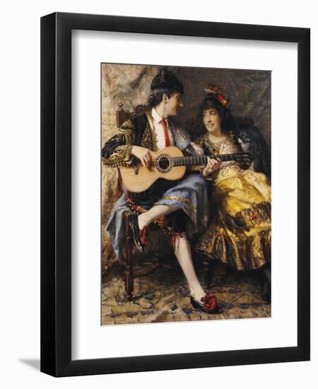 A Spanish Singer and His Lady-Arthur Alfred Burrington-Framed Giclee Print