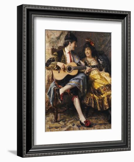 A Spanish Singer and His Lady-Arthur Alfred Burrington-Framed Giclee Print