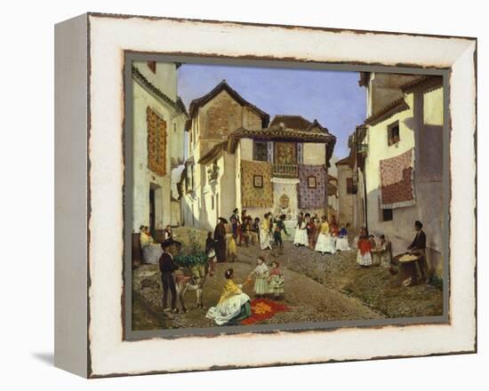 A Spanish Wedding Ceremony, 1873-Placido Frances y Pascual-Framed Premier Image Canvas