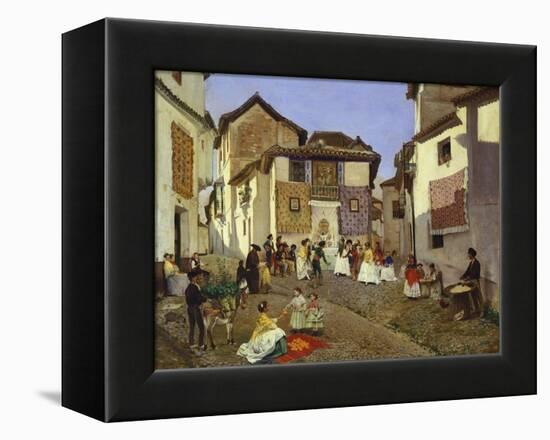 A Spanish Wedding Ceremony, 1873-Placido Frances y Pascual-Framed Premier Image Canvas