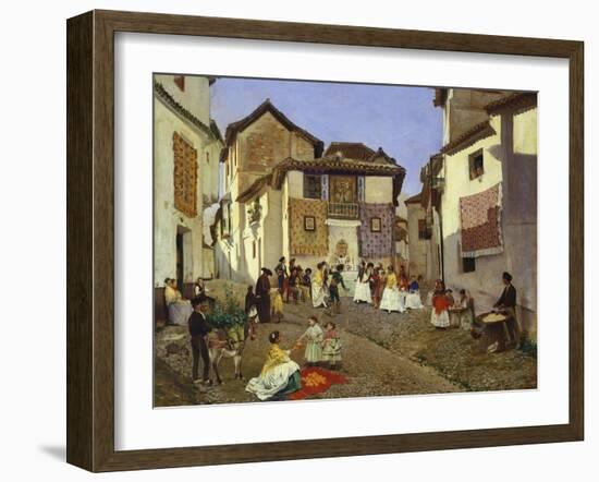 A Spanish Wedding Ceremony, 1873-Placido Frances y Pascual-Framed Giclee Print