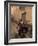 A Spanish Woman Walking Along a Traditional Spanish Street Wearing a Flamenco Style Dress-Steven Boone-Framed Photographic Print