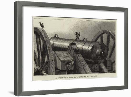 A Sparrow's Nest in a Gun at Woolwich-null-Framed Giclee Print