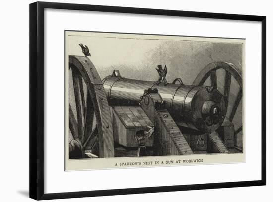 A Sparrow's Nest in a Gun at Woolwich-null-Framed Giclee Print