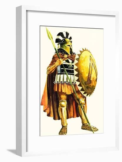 A Spartan Hoplite, or Heavy Armed Soldier-Andrew Howat-Framed Giclee Print