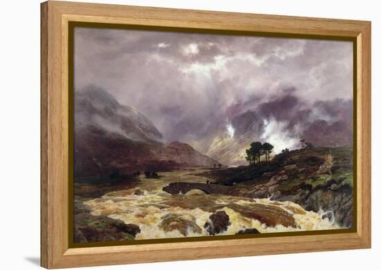 A Spate in the Highlands, 1866-Peter Graham-Framed Premier Image Canvas