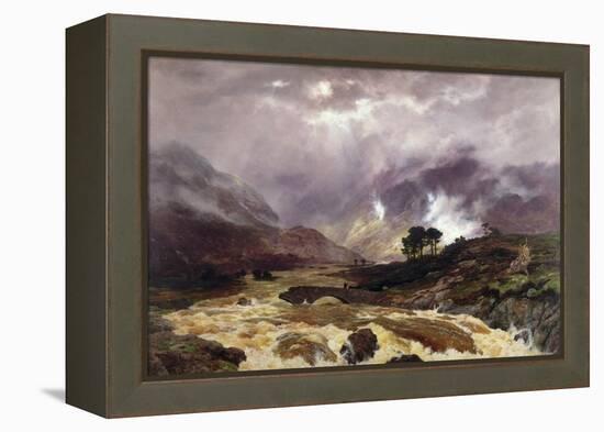 A Spate in the Highlands, 1866-Peter Graham-Framed Premier Image Canvas