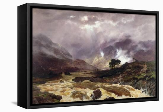 A Spate in the Highlands, 1866-Peter Graham-Framed Premier Image Canvas