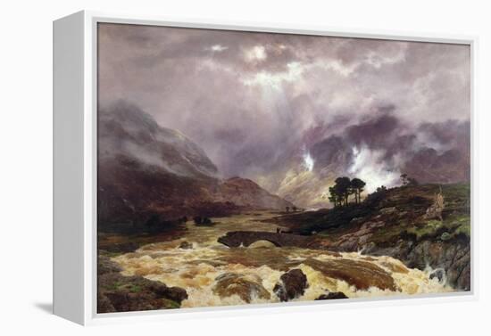 A Spate in the Highlands, 1866-Peter Graham-Framed Premier Image Canvas