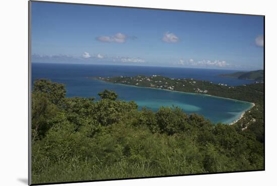 A Spectacular View of Magens Bay, in Saint Thomas, with the Local Scenery and the Blue Sea-Natalie Tepper-Mounted Photo