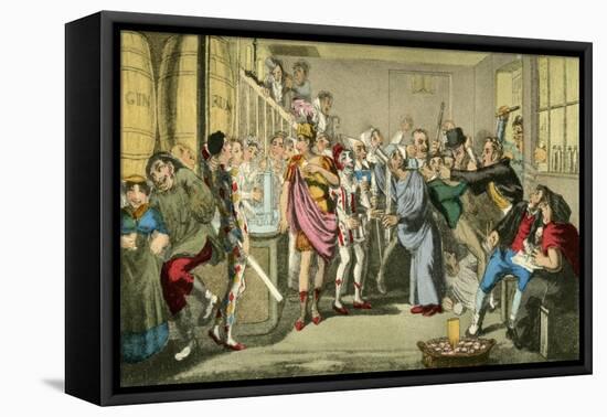 A Spirited Scene, and Full of Characters-Theodore Lane-Framed Premier Image Canvas