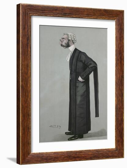 A Sporting Lawyer, form 'Vanity Fair', 17th March 1898-Leslie Mathew Ward-Framed Giclee Print