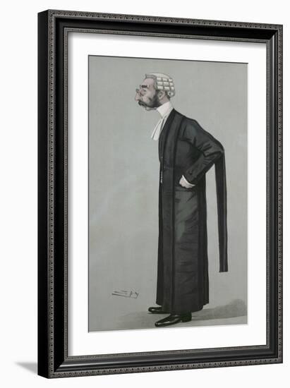 A Sporting Lawyer, form 'Vanity Fair', 17th March 1898-Leslie Mathew Ward-Framed Giclee Print