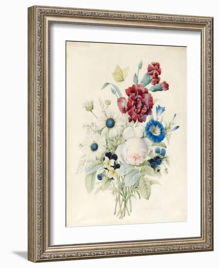 A Spray of Flowers Including a Rose-Caroline Adrien-Framed Giclee Print