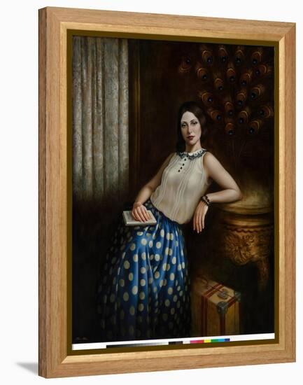 A Spy in the House of Love, 2016 (oil on lnen)-Catherine Abel-Framed Premier Image Canvas