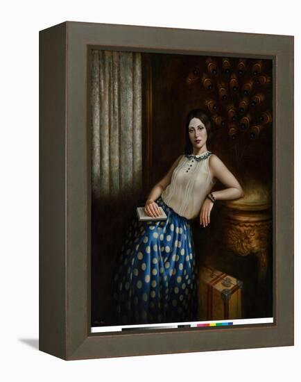 A Spy in the House of Love, 2016 (oil on lnen)-Catherine Abel-Framed Premier Image Canvas