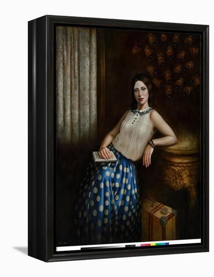 A Spy in the House of Love, 2016 (oil on lnen)-Catherine Abel-Framed Premier Image Canvas