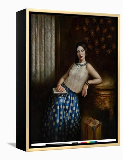 A Spy in the House of Love, 2016 (oil on lnen)-Catherine Abel-Framed Premier Image Canvas
