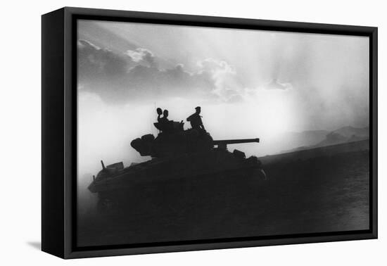 A Squadron of Tanks on the Way to Rammacca, Sicily, July 1943-null-Framed Premier Image Canvas