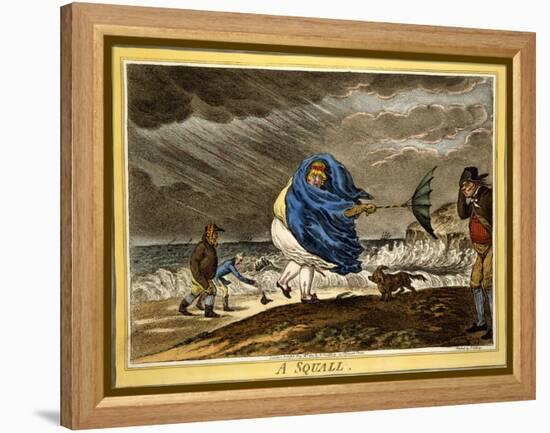 A Squall, Pub. H Humphrey, London, 1810-James Gillray-Framed Premier Image Canvas